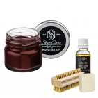Набор для ухода за обувью из замши и нубука средне-коричневый MAVI STEP Aurora Kit