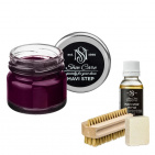 Набор для ухода за обувью из замши и нубука темно-сиреневый MAVI STEP Aurora Kit