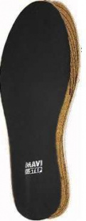Кожаные стельки MAVI STEP Leather Cork Black, 35-46 р. фото 53415