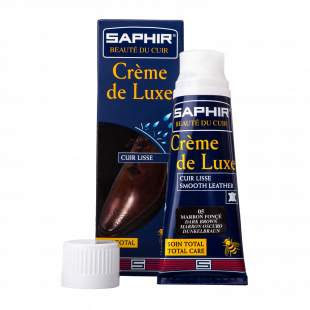 Водоотталкивающий крем для обуви Saphir Creme De Luxe, 75 мл фото 39132