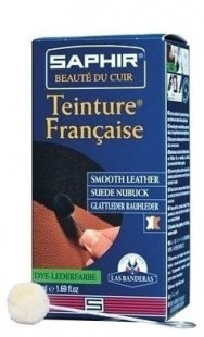 Краска Saphir для открытых типов кож Teinture Francaise 50 мл., Черная фото 43514